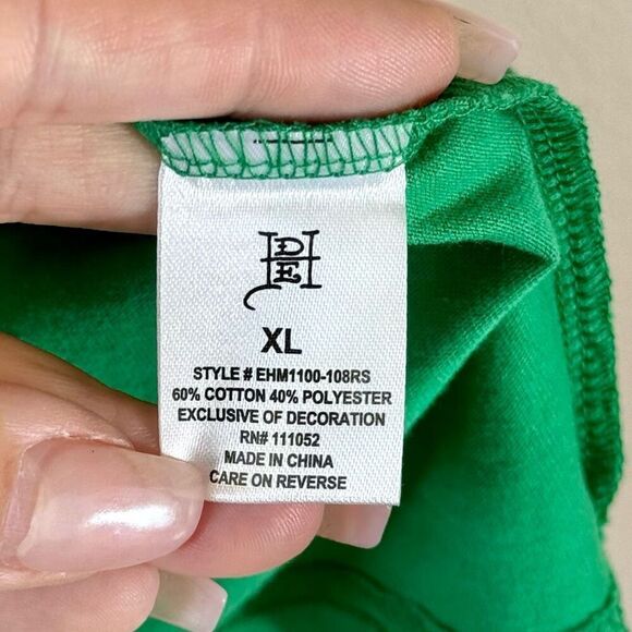 NWT Ed Hardy Rhinestone King Bulldog Green Tee Men's XL - Picture 6 of 11